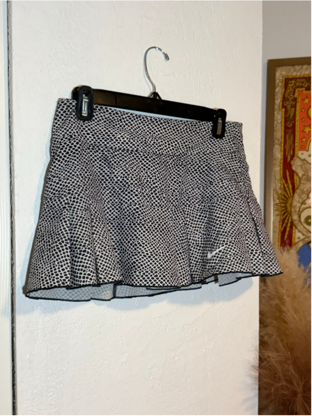 Preowned, Women's Nike Dri-FIT Athletic Skort Black/White Patterned, small - Picture 1 of 4